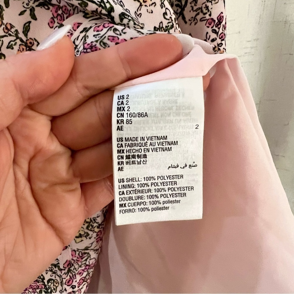 NWT Maison Jules Pink Floral Fit and Flare Dress - Picture 11 of 14